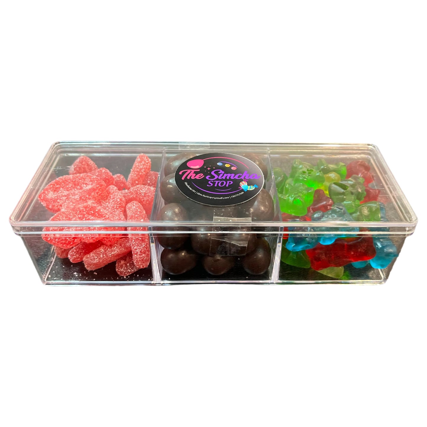 Tri Sectional Tray with Lid