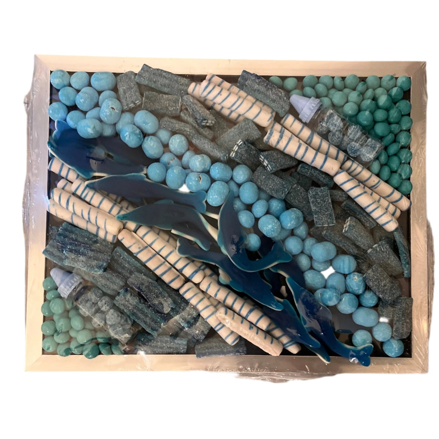 11 x 17 Photo Frame-blue themed candy and chocolates