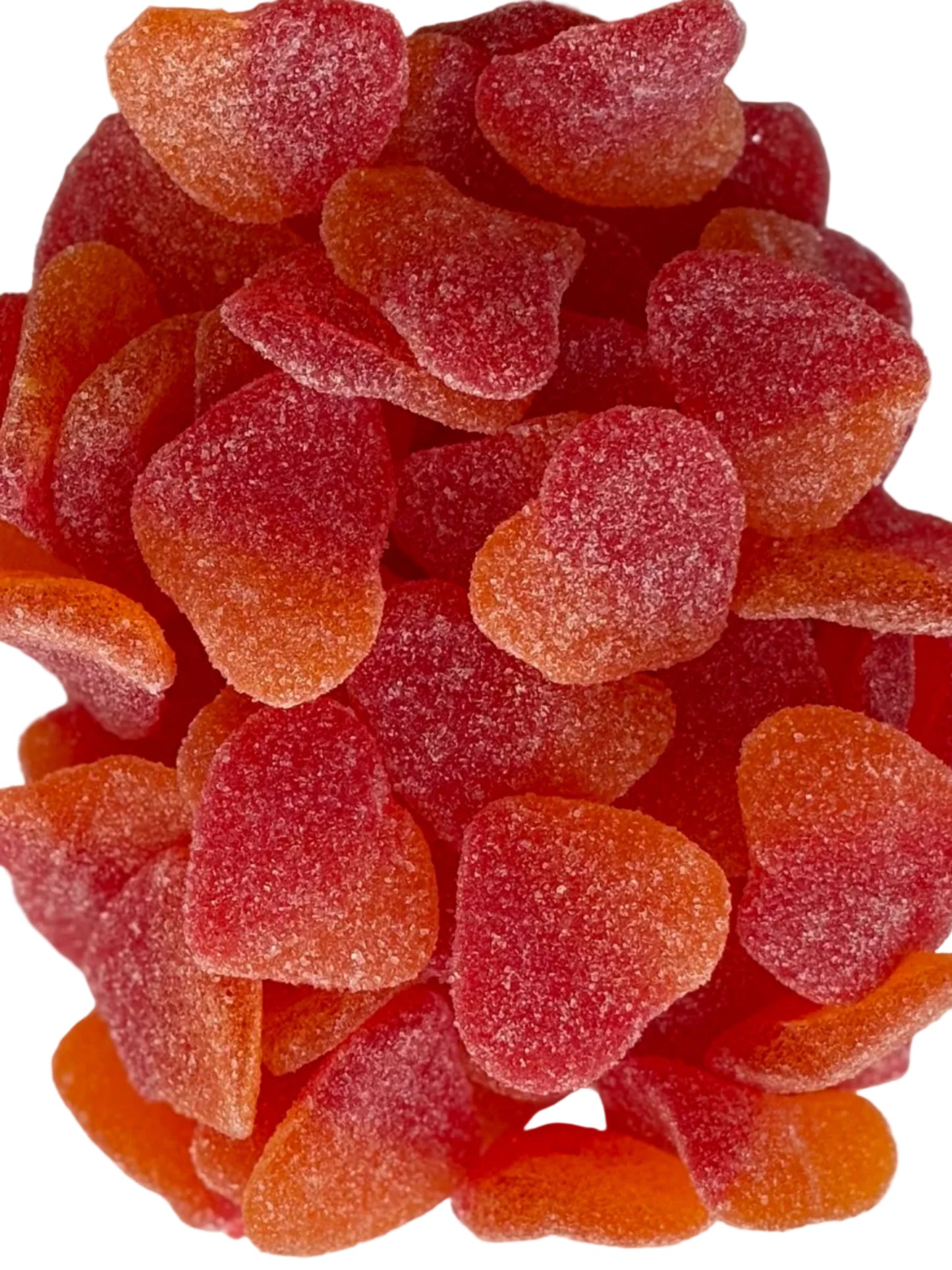 Sour Sugared Peach Hearts
