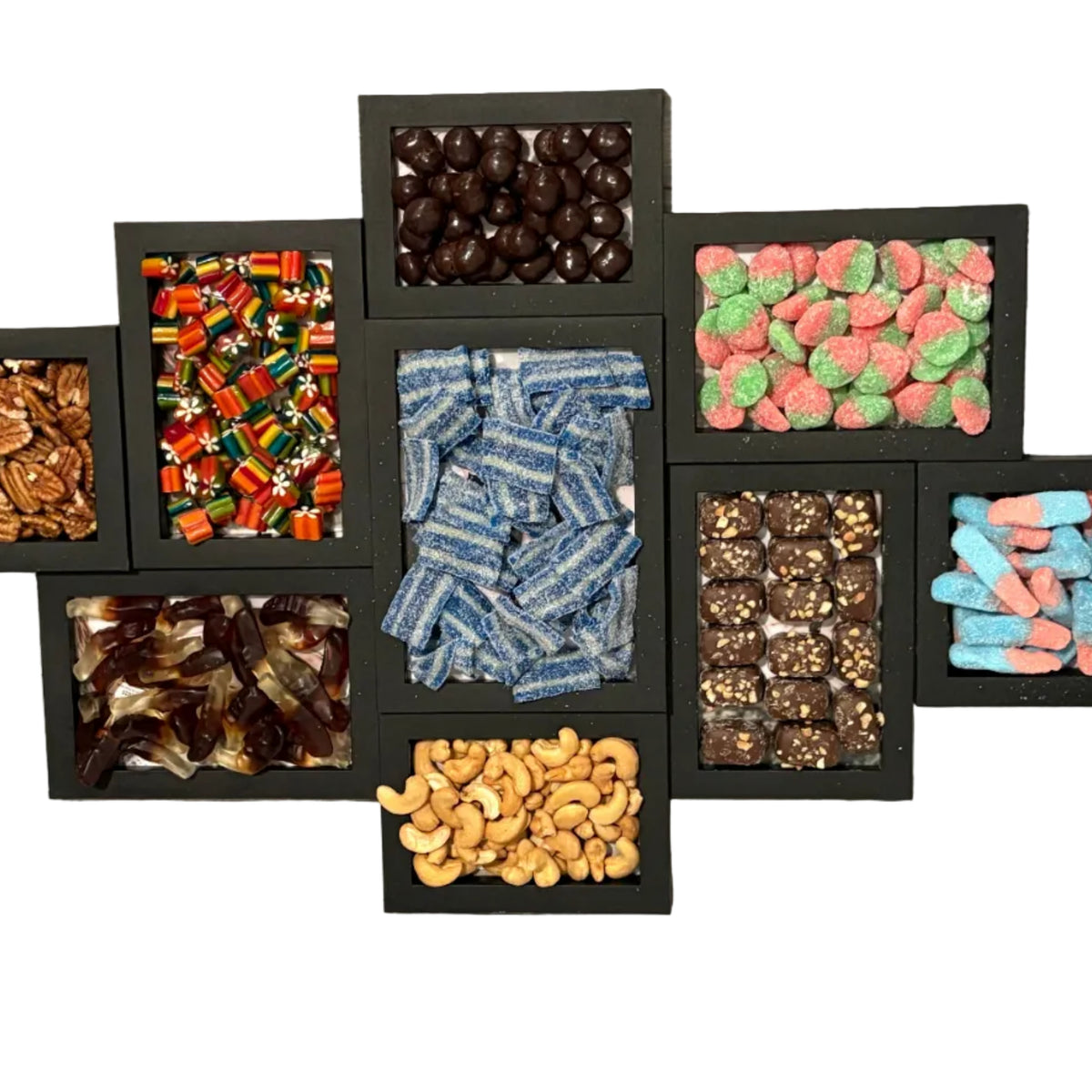 9 section photo frame (different size photos)