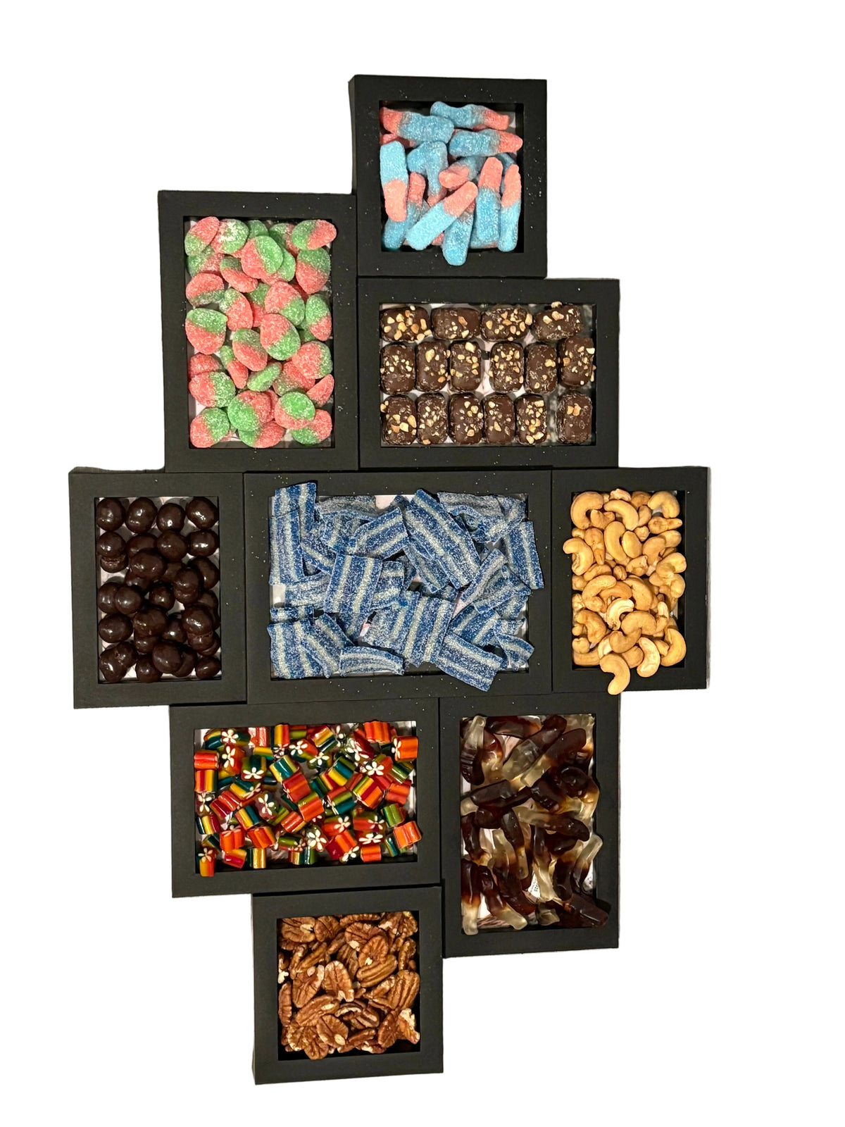 9 section photo frame (different size photos)