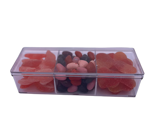 Tri Sectional Tray with Lid